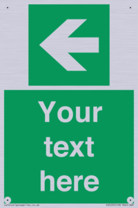 Custom Arrow Left Sign